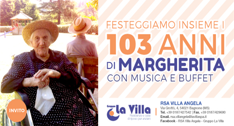 FESTEGGIAMO INSIEME I 103 ANNI DI MARGHERITA