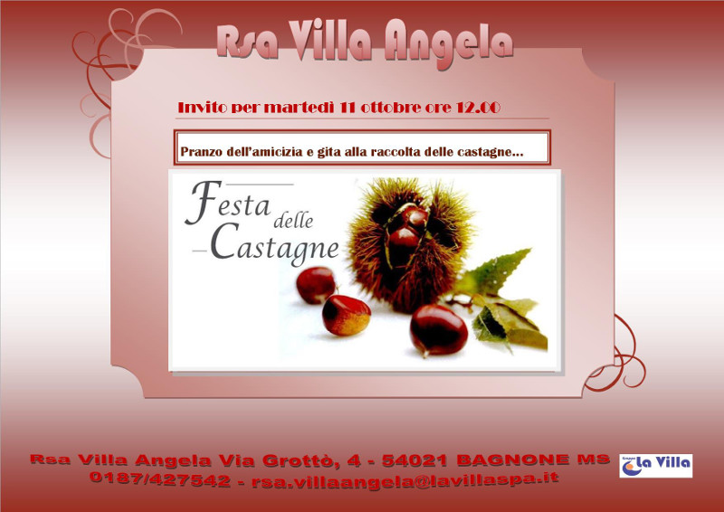 Rsa Villa Angela: RACCOLTA DELLE CASTAGNE!