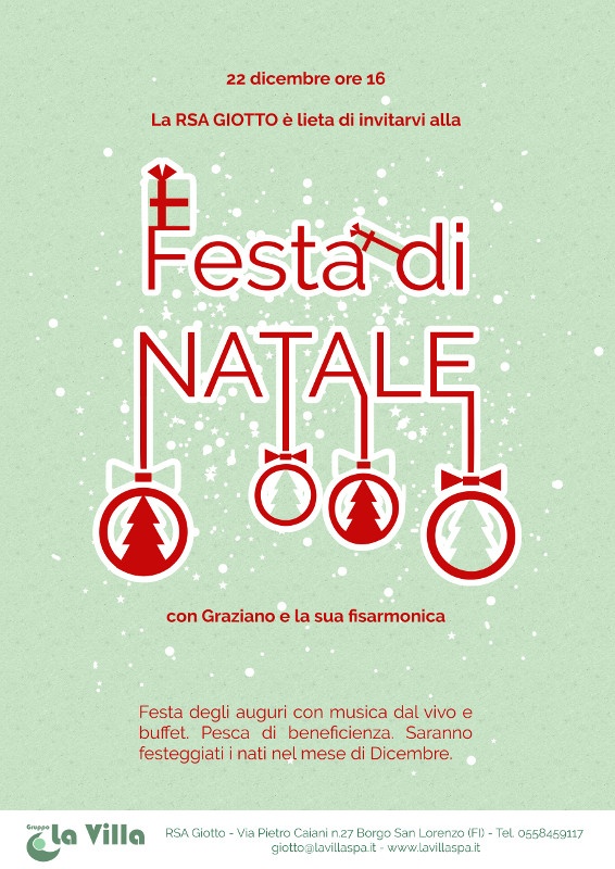 RSA GIOTTO: Festa di Natale con Graziano e la sua fisarmonica