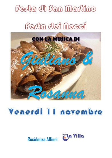 RSA ALFIERI: SAN MARTINO CON NECCI & MUSICA!