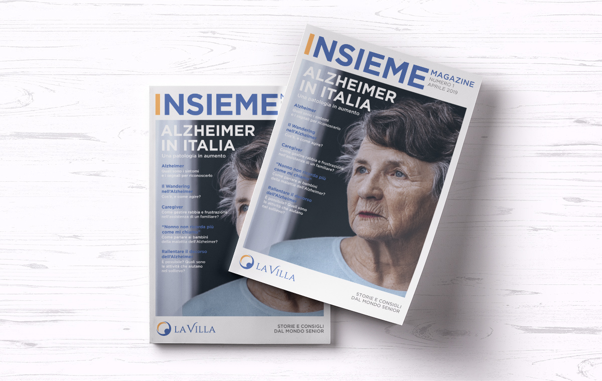 INSIEME: NASCE IL MAGAZINE DEL GRUPPO LA VILLA. IL PRIMO NUMERO SUL TEMA DELL’ALZHEIMER