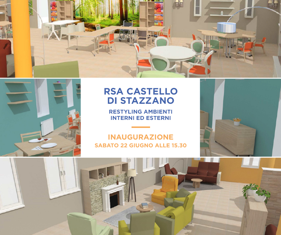 RSA Castello di Stazzano: appuntamento al 22 giugno per l’inaugurazione dopo i lavori di restyling
