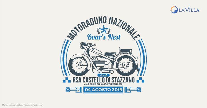 Rsa Castello di Stazzano: la partnership con il 6° Motoraduno Nazionale Boar’s Nest