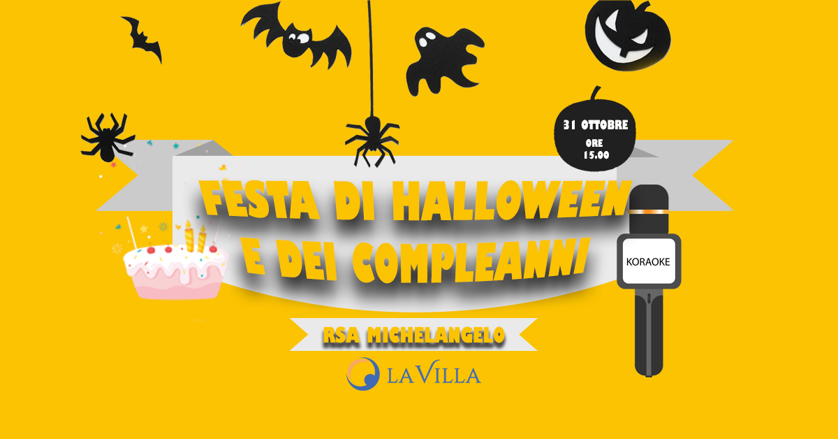 Festa di Halloween e Compleanni del mese presso Rsa Michelangelo
