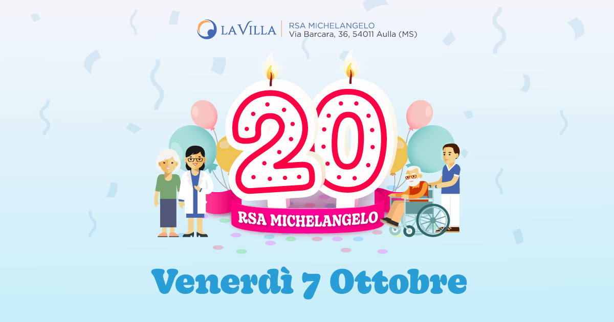 Buon compleanno! 20 anni di RSA Michelangelo