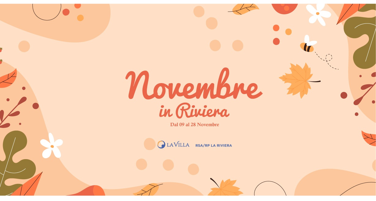 Il calendario attività di novembre a RSA/RP La Riviera
