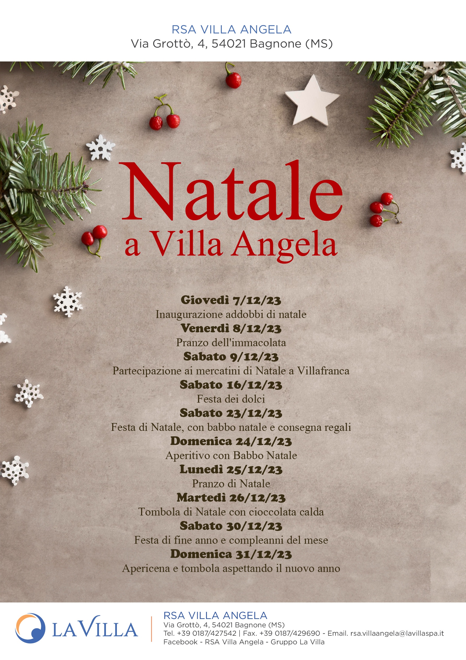 Natale a Villa Angela 2023
