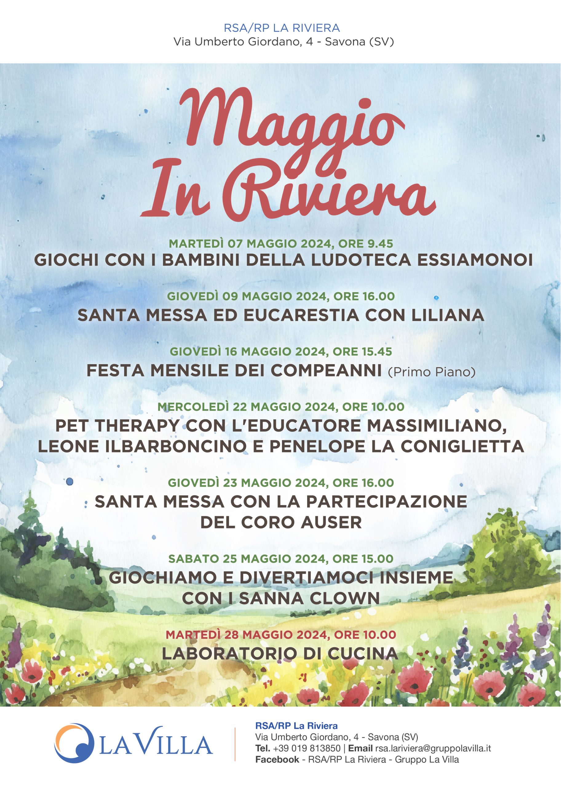 Eventi Maggio in Riviera 2024_Rsa La Riviera Savona