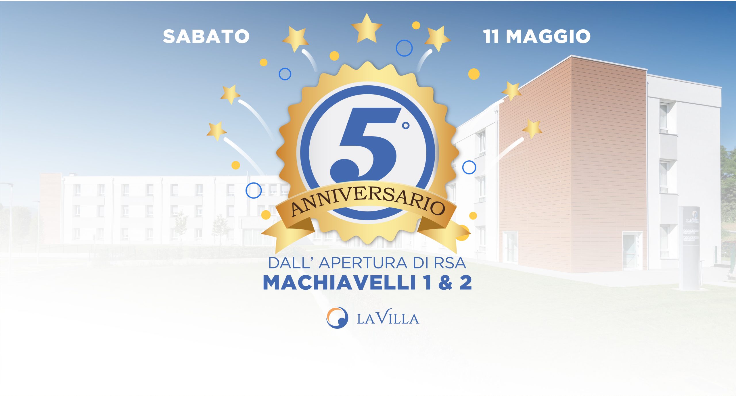 Festa in occasione del 5° anniversario dall’apertura di RSA Machiavelli 1 & 2
