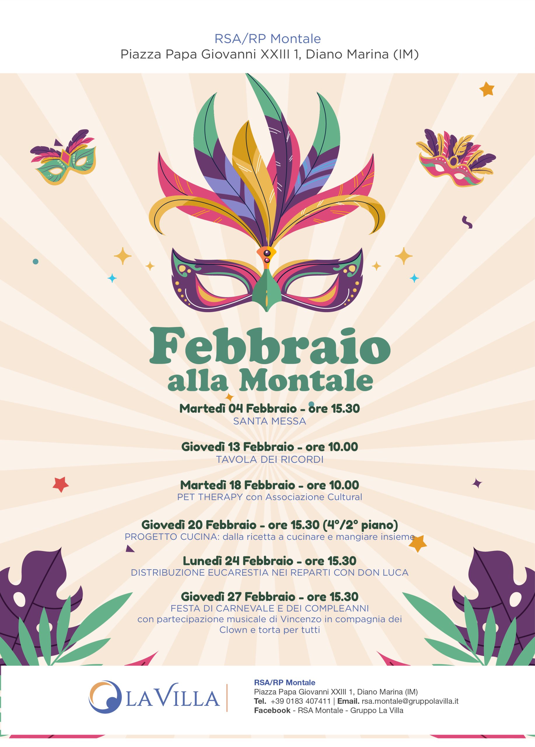 Locandina_eventi febbraio 2025 Rsa Montale