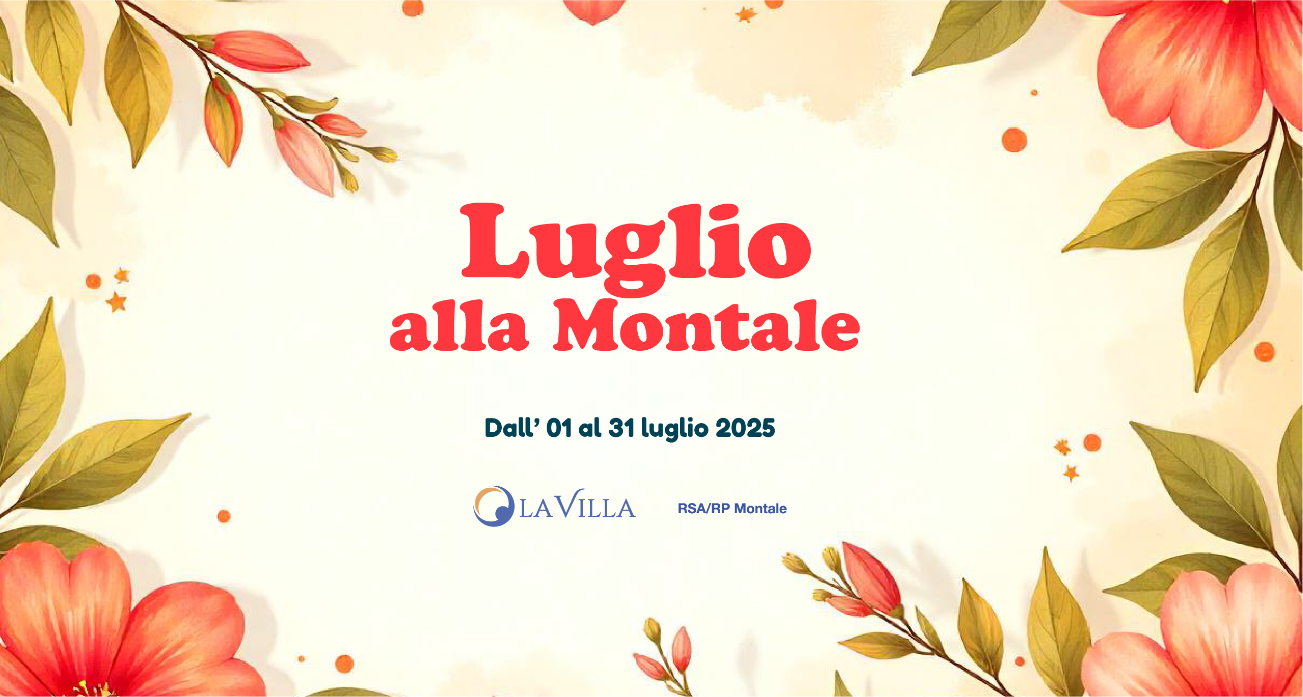 Gli appuntamenti di luglio a RSA/RP Montale di Diano Marina