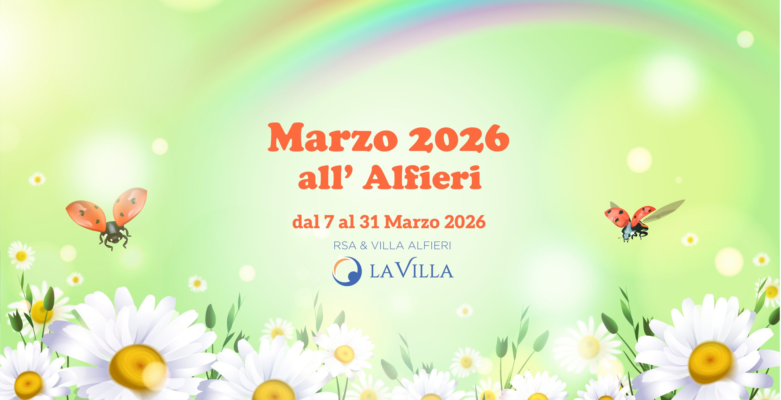 Il calendario eventi di marzo 2026 a RSA & Villa Alfieri