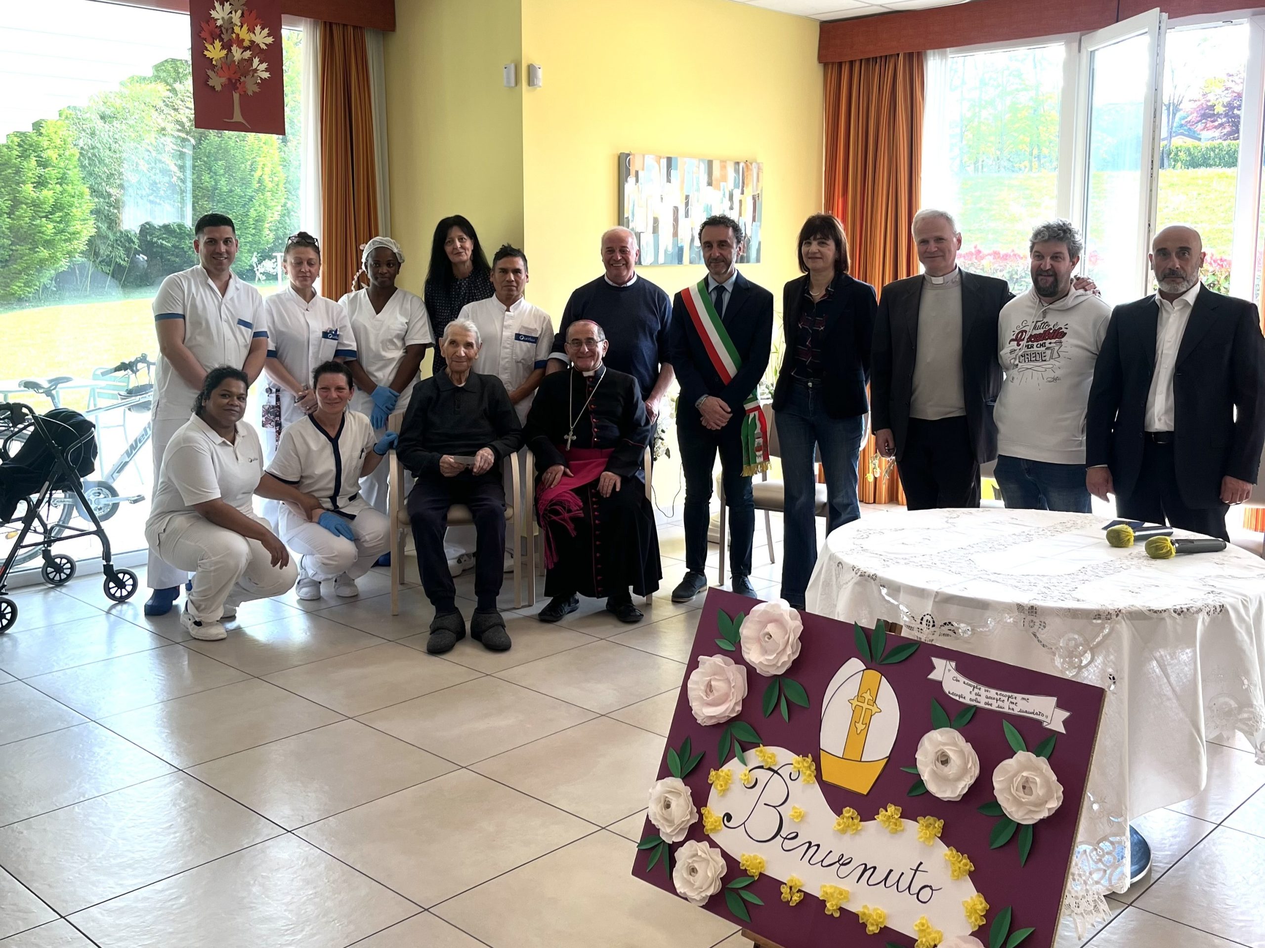 L’Arcivescovo Mario Delpini in visita a RSA Machiavelli 1 & 2 (MB)